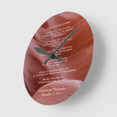 Apache Wedding Blessing Canyon Foto Clock Custom Ronde Klok (Hoek)