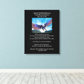 Apache Wedding Blessing Eagle 3 Canvas Afdruk (Insitu (Houten vloer))