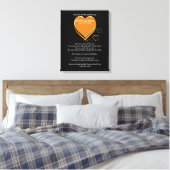 Apache Wedding Blessing Gold Hearts Canvas Afdruk (Insitu (Slaapkamer))