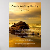 Apache Wedding Blessing Gold Ocean Rock Poster (Voorkant)