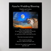 Apache Wedding Blessing Gray Wolf Poster (Voorkant)