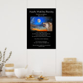 Apache Wedding Blessing Gray Wolf Poster (Keuken)