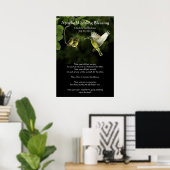 Apache Wedding Blessing Hummingbird feed Baby's Poster (Thuiskantoor)