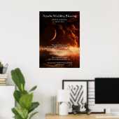 Apache Wedding Blessing Moon en Universe Poster (Thuiskantoor)