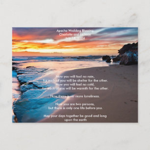 Apache Wedding Blessing Ocean Briefkaart