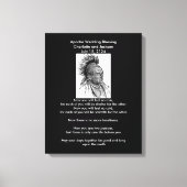 Apache Wedding Blessing Ojibwa Cheif Canvas Afdruk (Voorkant)