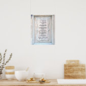 Apache Wedding Blessing Old Wood Background 16x20 Poster (Keuken)