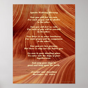 Apache Wedding Blessing Poster 11 x 14 inch Matte