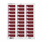 Apache Wedding Blessing Return Address Labels (Full Sheet)