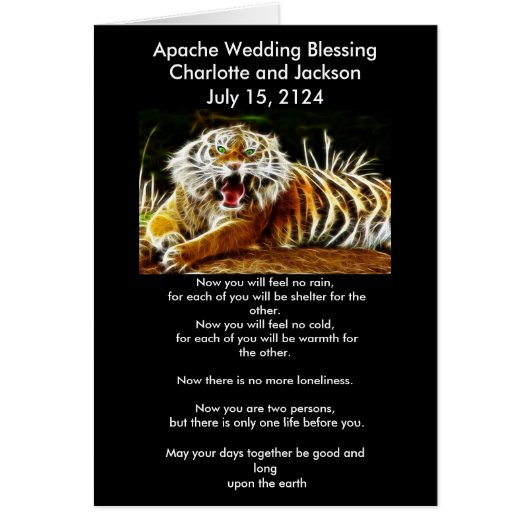 Apache Wedding Blessing Tiger 2 (Voorkant)