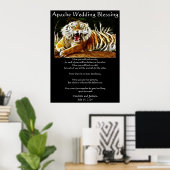 Apache Wedding Blessing Tiger Poster (Thuiskantoor)