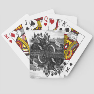APACHES EN GERONIMO RIJDEN IN EEN AUTOBEDRIJF POKERKAARTEN