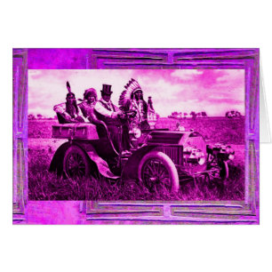 APACHES & GERONIMO CONDUISANT UNE VOITURE MOTORISÉ