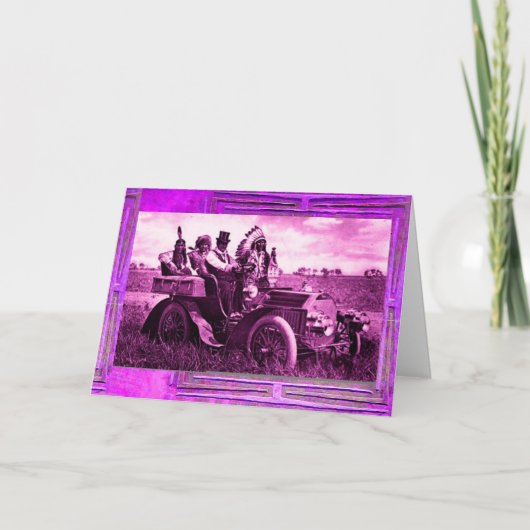 APACHT- EN GERONIMO-RIJBEWEGINGSMOTOR Vaderdag Kaart (Voorkant)