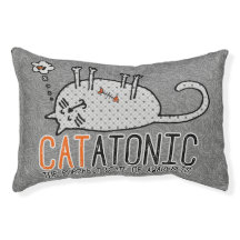 APAL - Funny CATatonic Dreaming Cartoon Kat Grijs