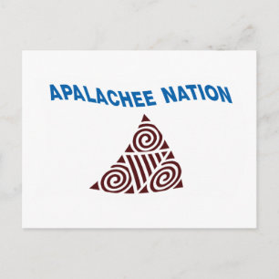 Apalachee Nation Vlag Ansichtkaart Briefkaart