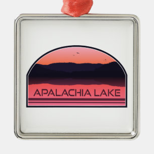 Apalachia Lake North Carolina Red Sunrise Metalen Ornament