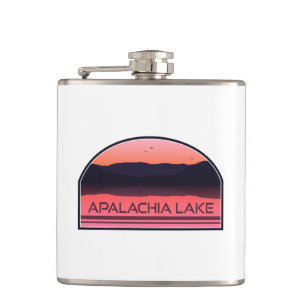 Apalachia meer North Carolina Red Sunrise Heupfles