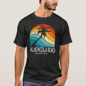Apalachicola Beach Florida Beach Palm Tree Souveni T-shirt (Voorkant)