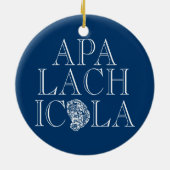 Apalachicola Florida Oyster Design Keramisch Ornament (Achterkant)
