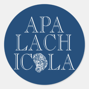 Apalachicola Florida Oyster Ontwerp Ronde Sticker