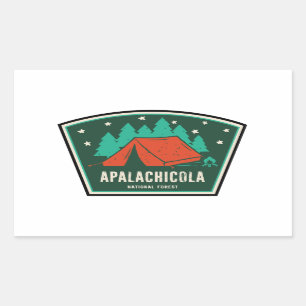Apalachicola National Forest Camping Rechthoekige Sticker