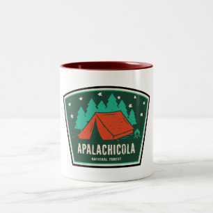Apalachicola National Forest Camping Tweekleurige Koffiemok