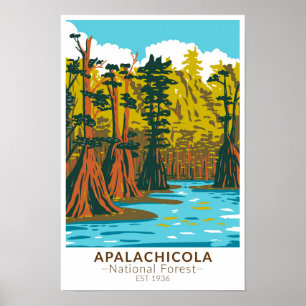 Apalachicola National Forest Kaaldennenboom Poster