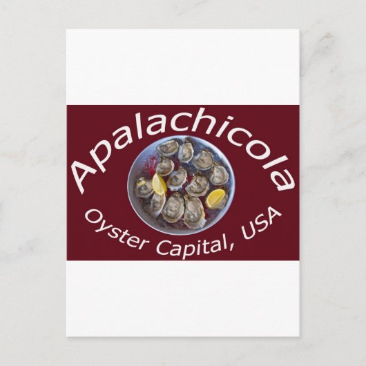 Apalachicola Oyster Capital Briefkaart (Voorkant)