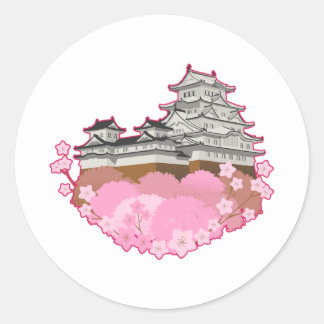 apanese Castle Sakura Spring Sticker Pack