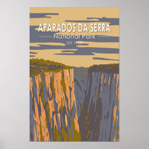 Aparados da Serra Nationaal Park Brazilië Reis Kun Poster