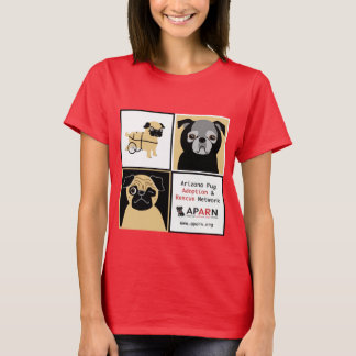 APARN Rescue Pugs Damage Organic T-Shirt (gemontee