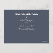 Apartementen in Italië - Mini Collectible Prints Briefkaart (Achterkant)