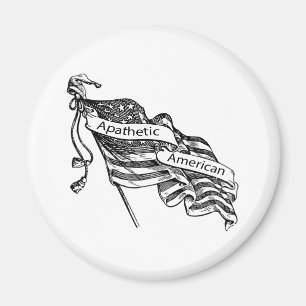Apathetische Amerikaan Magneet