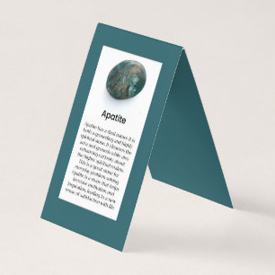 Apatiet Crystal Edelsteen Betekenis Juwelier Visitekaartjes