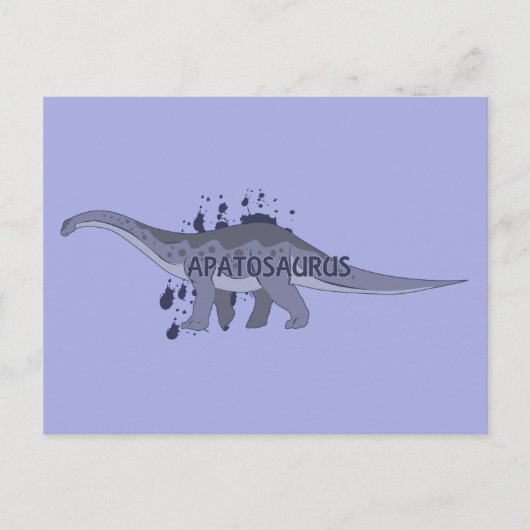 Apatosaurus Briefkaart (Voorkant)