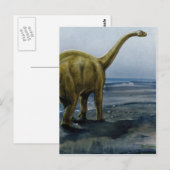 Apatosaurus (Brontosaurus) Illustratie Briefkaart (Voorkant / Achterkant)