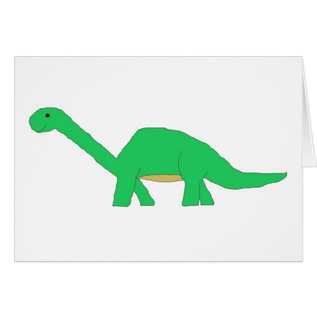 Apatosaurus card (Devant horizontal)