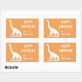 Apatosaurus Dinosaur Personnaliser Sticker Cadeau (Feuille)