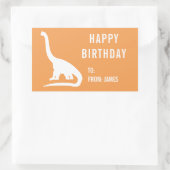 Apatosaurus Dinosaur Personnaliser Sticker Cadeau (Sac)