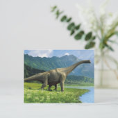 Apatosaurus op het Briefkaart Brontosaurus (Staand voorkant)