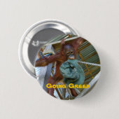 Ape for Green Ronde Button 5,7 Cm (Voorkant /achterkant)