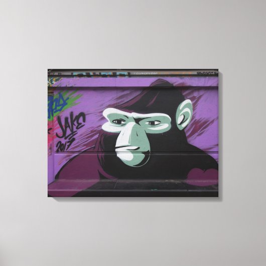 Ape Graffiti Canvas Afdruk (Voorkant)