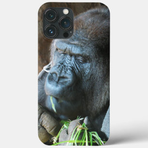 Ape hood ~ Japanse Gorilla Eating iPhone 13 Pro Max Hoesje