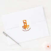 Ape - Ik hou van ORANG-OETANS - Primaat - Wildlife Ronde Sticker (Envelop)