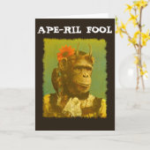 APE-RIL FOOL Carte de voeux du fou d'avril (Fleur jaune)