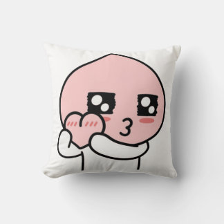 Apeach Hart Hart Apeach Perzik Hart voor Jou Kussen