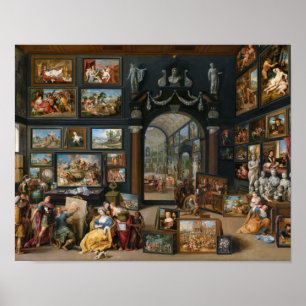 Apelles die Campaspe schildert door Willem van Hae Poster
