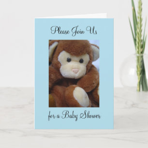 Apen Baby Shower Uitnodiging