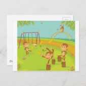 apen briefkaart (Voorkant / Achterkant)